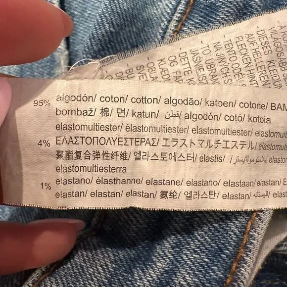 ZARA Women's High Rise Slim Flare Jeans Size 2 In Medium Wash - Picture 8 of 9